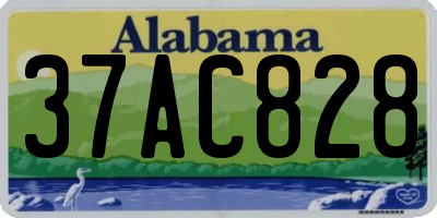 AL license plate 37AC828