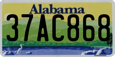 AL license plate 37AC868