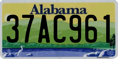 AL license plate 37AC961