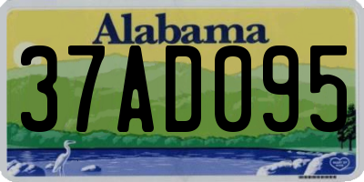 AL license plate 37AD095