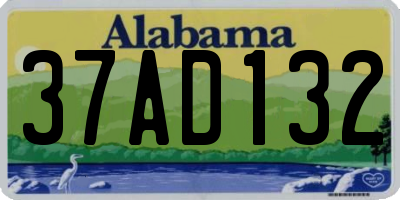 AL license plate 37AD132