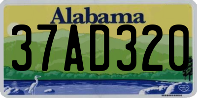 AL license plate 37AD320