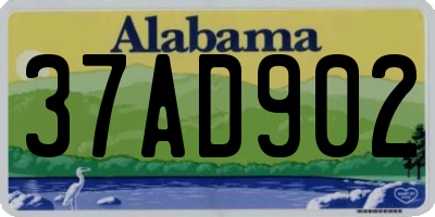 AL license plate 37AD902