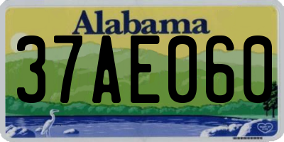 AL license plate 37AE060