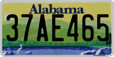 AL license plate 37AE465