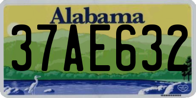 AL license plate 37AE632