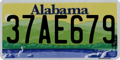 AL license plate 37AE679