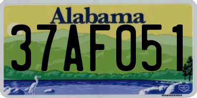 AL license plate 37AF051