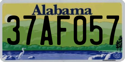 AL license plate 37AF057