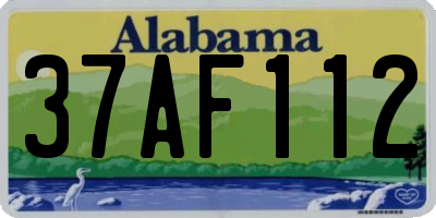 AL license plate 37AF112