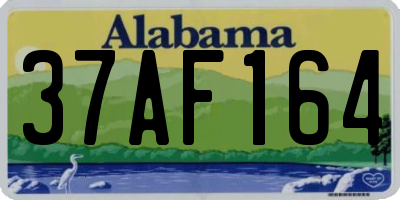 AL license plate 37AF164