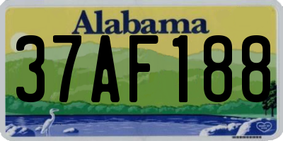 AL license plate 37AF188