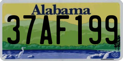 AL license plate 37AF199