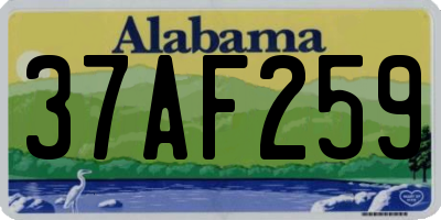 AL license plate 37AF259