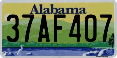 AL license plate 37AF407