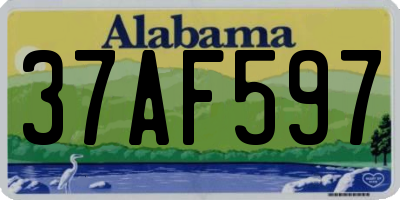 AL license plate 37AF597