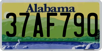 AL license plate 37AF790