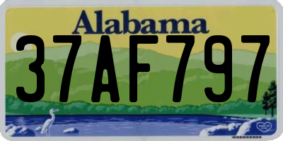 AL license plate 37AF797