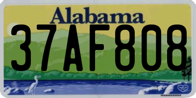 AL license plate 37AF808