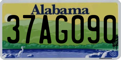 AL license plate 37AG090