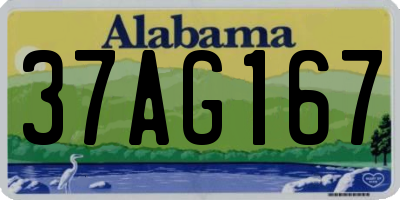 AL license plate 37AG167