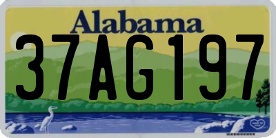 AL license plate 37AG197