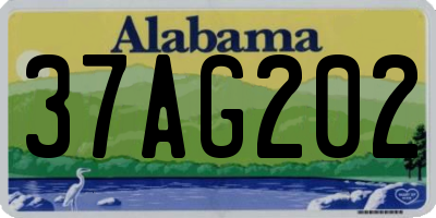 AL license plate 37AG202