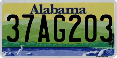 AL license plate 37AG203