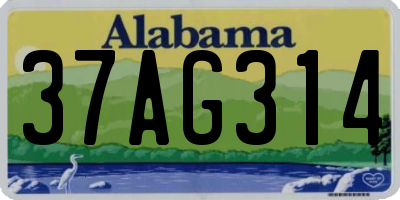 AL license plate 37AG314