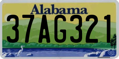AL license plate 37AG321
