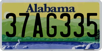 AL license plate 37AG335
