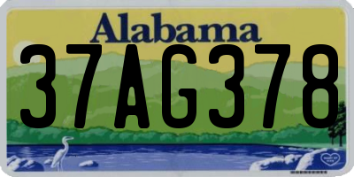 AL license plate 37AG378