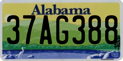 AL license plate 37AG388