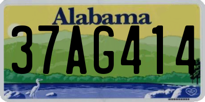 AL license plate 37AG414