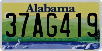 AL license plate 37AG419