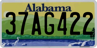 AL license plate 37AG422
