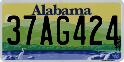 AL license plate 37AG424