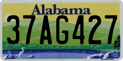 AL license plate 37AG427