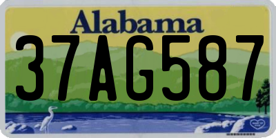 AL license plate 37AG587