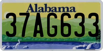 AL license plate 37AG633
