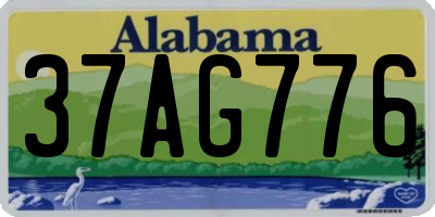 AL license plate 37AG776