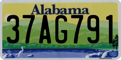 AL license plate 37AG791
