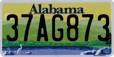 AL license plate 37AG873