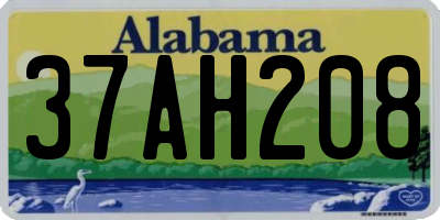 AL license plate 37AH208