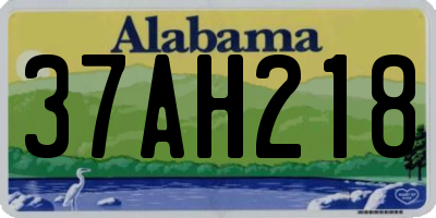 AL license plate 37AH218