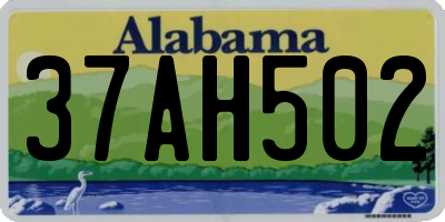 AL license plate 37AH502