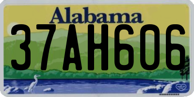 AL license plate 37AH606