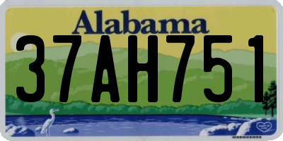 AL license plate 37AH751