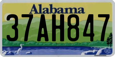 AL license plate 37AH847