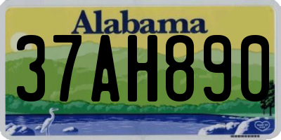 AL license plate 37AH890